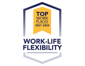 2021-2025 Top Workplaces Work-Life Flexibility Award - ENSCO Culture Excellence