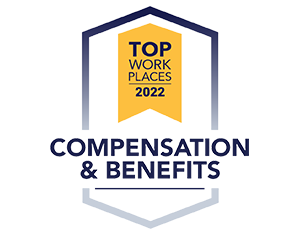 2022 Top Workplaces Compensation & Benefits Award - ENSCO Culture