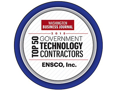 ENSCO - Washington Business Journal Top 50 Government Contractors Award 2015