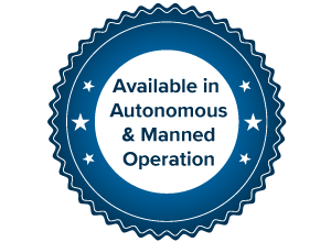 Available in Autonomous and Manned Operations