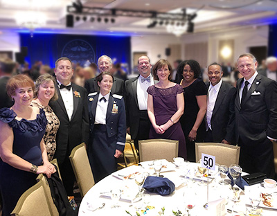 ENSCO attendees at the USAF Charity Ball 2019